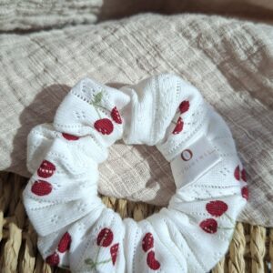 Scrunchie Cherry Pointelle