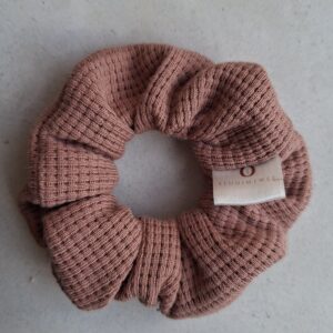 Scrunchie rose wafel