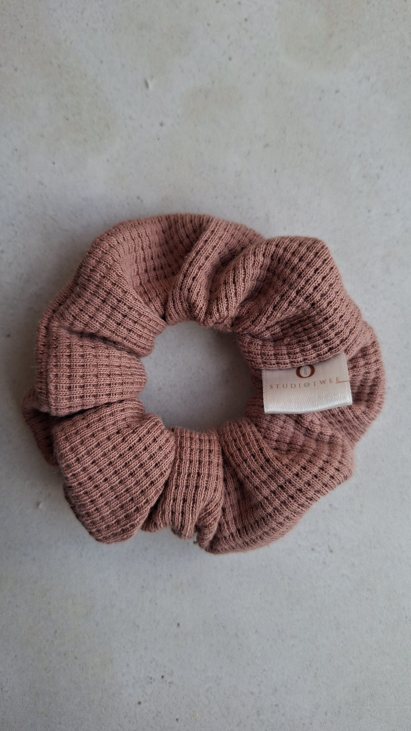 Scrunchie rose wafel