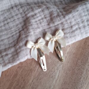 Alternative view of Klikklak speldjes met strik - set van twee